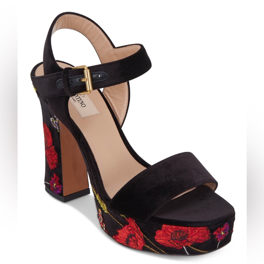 Valentino velvet platforms